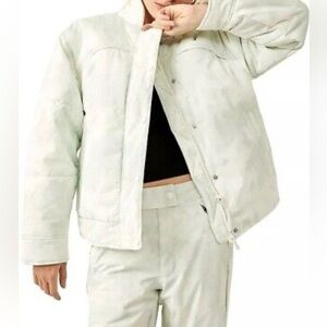 NEW, Free People FP Movement Bunny Slope Puffer Jacket Mint Color XL Oversized